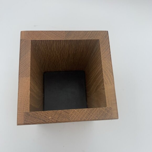 CUTCO Wooden Utensil / Spoon Tool Holder Box Storage 4x4x5” - Picture 4 of 7